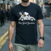 Snoopy Drives Car With New York Yankees Flag shirt 1 Men Shirts