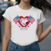 Snoopy Since 1776 USA Flag Heart Shirt 2 Shirt