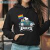 Snoopy Woodstock Drives Car Philadelphia Eagles Pride Flag Shirt 3 Hoodie