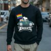 Snoopy Woodstock Drives Car Philadelphia Eagles Pride Flag Shirt 5 Sweatshirt