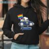 Snoopy and Woodstock Driving Car New York Yankees Pride Flag shirt 3 Hoodie