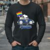 Snoopy and Woodstock Driving Car New York Yankees Pride Flag shirt 4 Long Sleeve