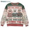 Thank You Dad Custom Name Ugly Christmas Sweater 2 2