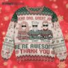 Thank You Dad Custom Name Ugly Christmas Sweater 3 3