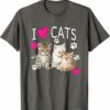 I Love Cats Shirt Cat lover I love Kittens T shirt Gift T Shirt