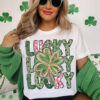 Retro Lucky Coquette St Patrick's Day Shirt