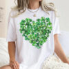 St. Patrick's Day Shamrock Heart Shirt for Women